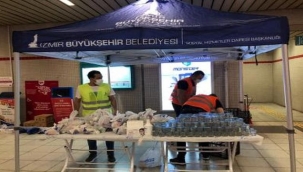 Metro yolcularına iftar paketi