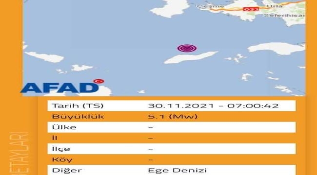 İzmir'de deprem