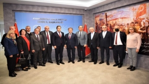 Başkan İduğ ve Çapın'dan Yücel'e ziyaret