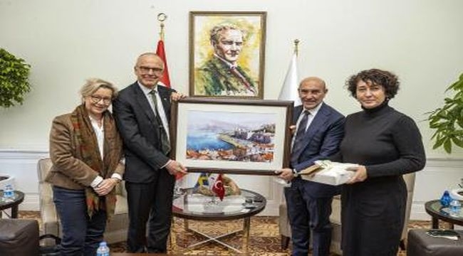 İsveç'in Ankara Büyükelçisi, Başkan Soyer'i ziyaret etti