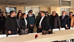 Yeni yılda ilk ziyaret çalışanlara