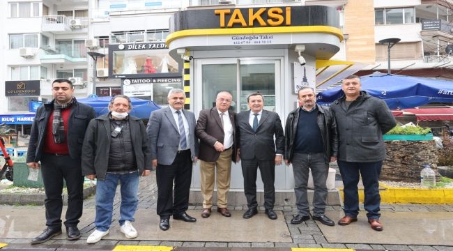 Başkan Batur'dan taksici esnafına ziyaret