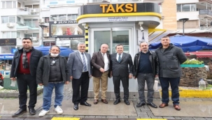 Başkan Batur'dan taksici esnafına ziyaret