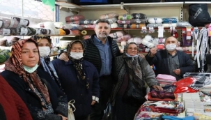 Başkan Sandal, esnaf turunda