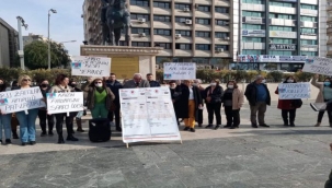 Bornova'da elektrik zamlarına protesto