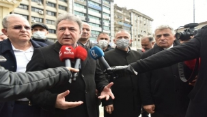 Bornova'da kurulan tezgahlar kaldırıldı