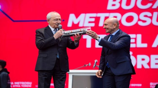 Kılıçdaroğlu, Buca Metrosu'nun temel atma töreninde konuştu