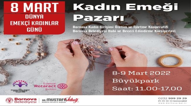 Bornova'da 8 Mart etkinlikleri