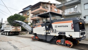 Bornova'da asfalt hamlesi