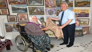 Başka Selvitopu'ndan ressam Düzgünkaya'ya ziyaret