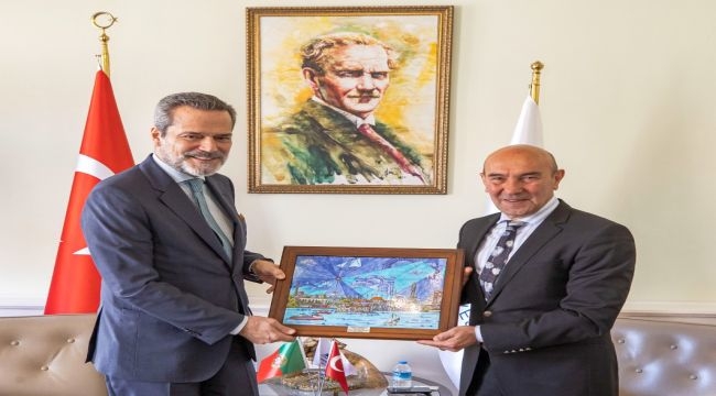 Başkan Soyer Büyükelçi Leitão'yu ağırladı