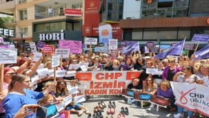 İzmirli kadınlardan 'şiddete hayır' çağrısı