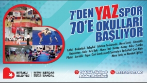Bayraklı'da yaz spor okulları başlıyor