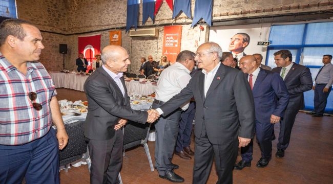 CHP Lideri Kılıçdaroğlu'nun İzmir programı sürüyor
