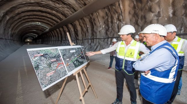 İzmir'in en uzun tünelinde yoğun tempo