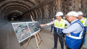 İzmir'in en uzun tünelinde yoğun tempo