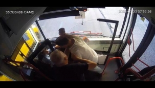 Kadın şoföre saldırı