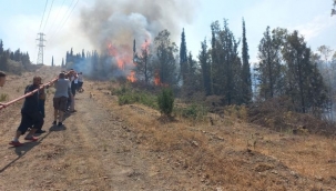 Bornova'daki yangına ekipler 13 dakikada ulaştı