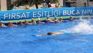 Buca'da portatif havuzlara büyük ilgi 