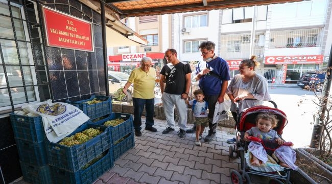 Buca'da bağ bozumu bereketi yurttaşla paylaşıldı 