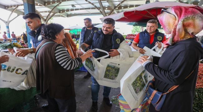 Buca pazarlarında çevre farkındalığı 