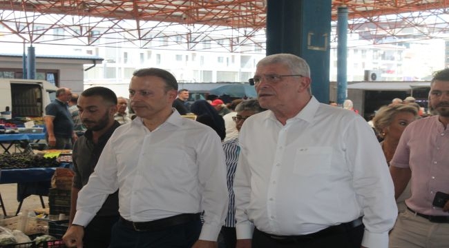 Müsavat Dervişoğlu, Seferihisar esnafını ziyaret etti 