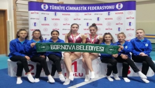 Bornovalı cimnastikçilerden bir madalya daha 