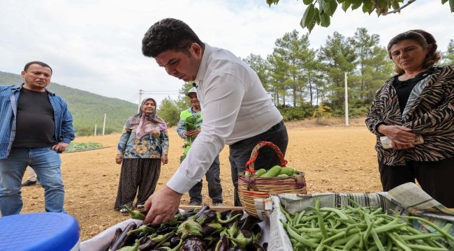 Bucalı çiftçilerden kış sezonunun ilk hasadı 