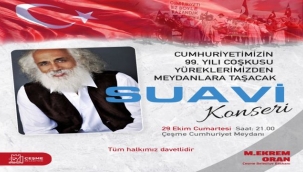 Çeşme'de Suavi ile Cumhuriyet coşkusu