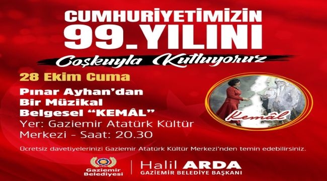 Cumhuriyet'in 99. yıl dönümünde Gaziemir 