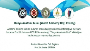 "Dünya Anatomi Günü" kutlanacak