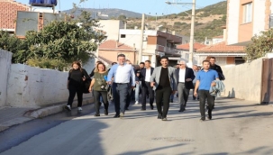 Bayraklı'ya bir ayda 500 ton asfalt 