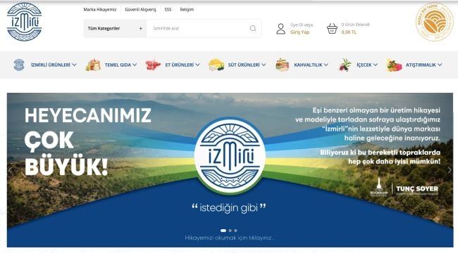 ''İzmirli'' ürünleri kapıya geliyor