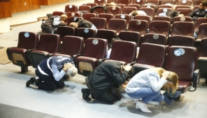 Konak zabıtası depreme hazır