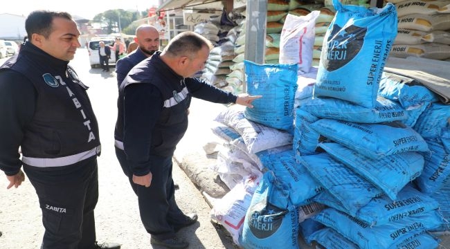 Menderes Belediyesi'nden kömür satışı denetimi 