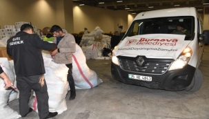 Bornova'dan ilk yardımlar yola çıktı 