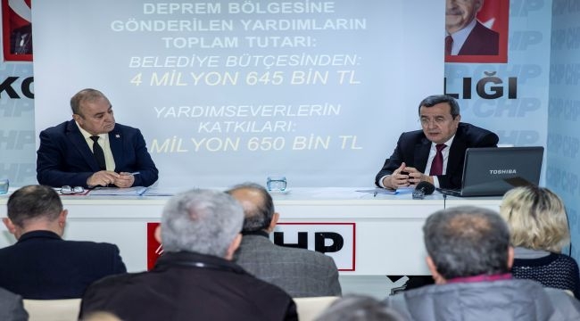 Konak'tan deprem bölgesine 7 milyon TL'lik destek 