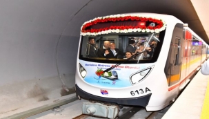 Narlıdere Metrosu ilk yolculu test sürüşünü yaptı