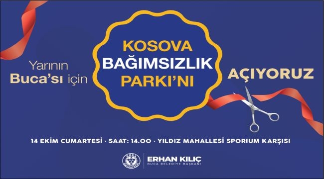  Buca'da Kosova Bağımsızlık Parkı açılıyor