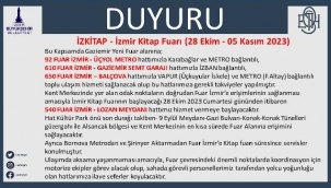 Kültürpark'tan Fuar İzmir'e Geçici Hat