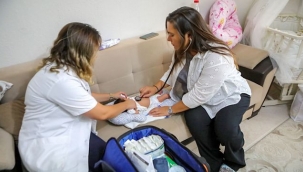 Bayraklı'ya 'Hoş geldin bebek'