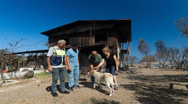 Yangından kurtarılan Kaptan'a sıcak yuva