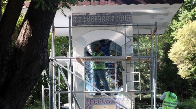 Kültürpark'ın tarihi çeşmesi 94'üncü İEF'ye hazır