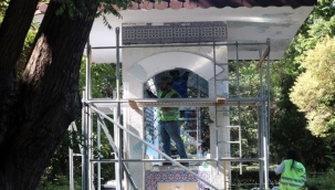 Kültürpark'ın tarihi çeşmesi 94'üncü İEF'ye hazır 