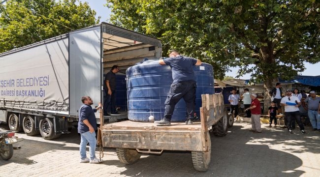 Üreticilere su deposu desteği