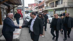 Burak Reis Caddesi'nde esnaf ve vatandaş buluşması