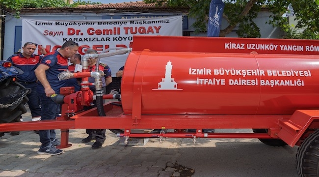 Büyükşehir'in köylere dağıttığı tankerler ormanları kurtarıyor