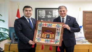 Başkan Tugay Kırgız Başkonsolos Toktobekoviç'i ağırladı