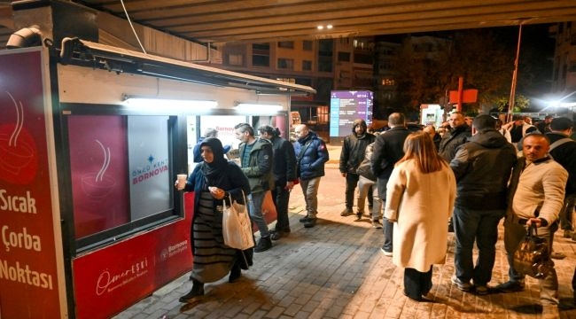 Bornova'da soğuk günlere karşı sıcak dayanışma