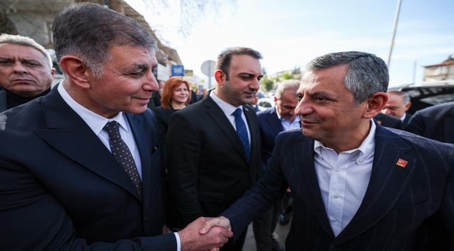 Özgür Özel ve Başkan Tugay Hatay'da 